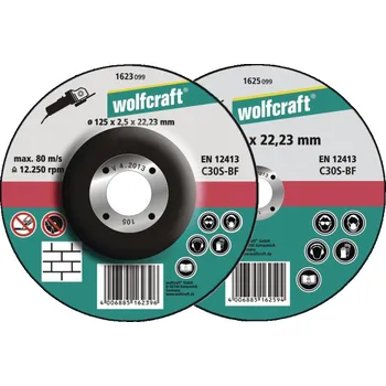 Řezný kotouč Wolfcraft 1621300 řezný kotouč lomený 115 mm 5 ks kámen