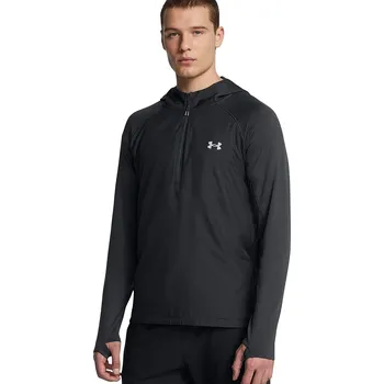 Běžecké oblečení bunda Under Armour Trail Run Hoodie - Anthracite/Coyote/Reflective L