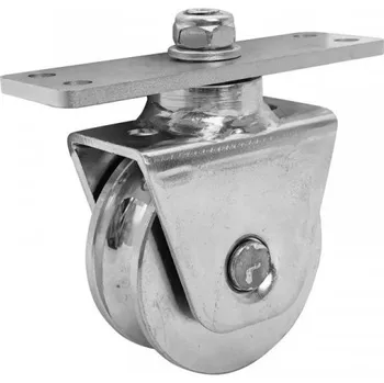 Pojezdové kolečko Pojezdové otočné kolečko ø78mm s plotnou, U drážka ø16 mm pro kolejnicové obloukové brány