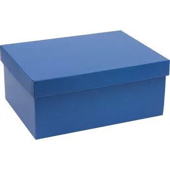 Dárková krabice s víkem 350x250x150/40 mm, modrá