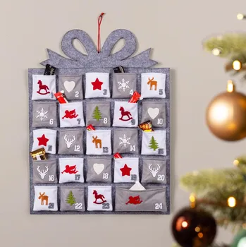Haushalt international Závěsný filcový adventní kalendář s kapsami 492502