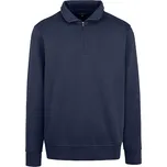 HRM Měkká prémiová unisex mikina s krátkým zipem Barva: modrá námořní, Velikost: 5XL HRM904