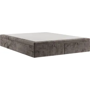 Postel Maison de Rêve Hnědá čalouněná dvoulůžková postel HICKORY 140 x 200 cm s úložným prostorem