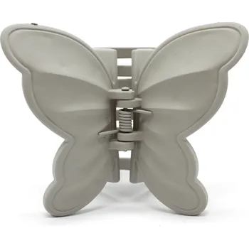 Skřipec na vlasy - motýl Barva: šedá