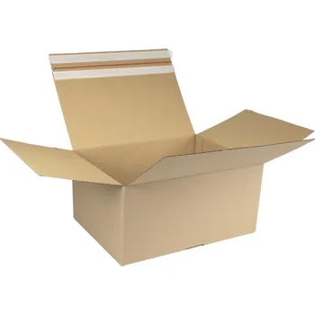 Obalový materiál Rychlouzavírací krabice 3VVL 394x294x188 mm, samolepicí klopa