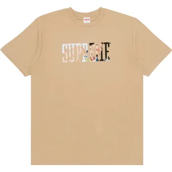 Pánské oblečení Supreme Tera Patrick Collegiate Tee Khaki Velikost: L FW24T19 KHAKI