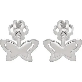 Náušnice Zlaton Náušnice bílé zlato motýl pecky 1.15g 000932208222