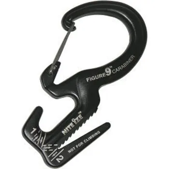 Lany Karabina Niteize Figure 9 Large Carabiner černá