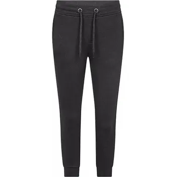 Chlapecké kalhoty HRM Dětské sportovní tepláky s pevným pasem a manžetami Barva: šedá tmavá, Velikost: 134 (8-9 let) HRM2007