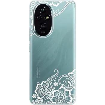 Pouzdro na mobilní telefon Silikonové pouzdro iSaprio - Honor 200 - White Lace 02 (Odolný silikonový kryt, obal, pouzdro iSaprio - Honor 200 - White Lace 02 - skvělá ochrana a pružnost, stylový UV potisk, lehkost, tiskne se v České republice)