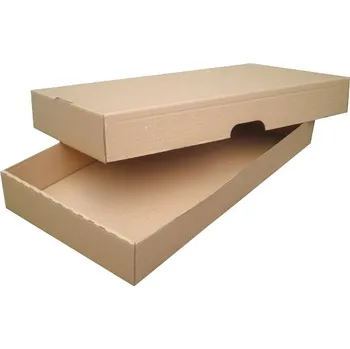 Archivační box Krabice z třívrstvého kartonu 500x262x68 mm s víkem, 10 ks