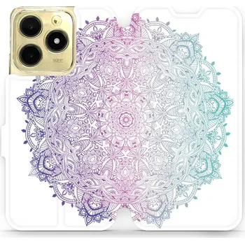 Pouzdro na mobilní telefon Flipové pouzdro Mobiwear - Realme C61 - M008S Mandala (Knížkové flip pouzdro, obal, kryt na mobil Realme C61 - M008S Mandala, materiál Umělá kůže + TPU - ochrana 360°, stojánek, silikonová vanička, magnetické zavírání)