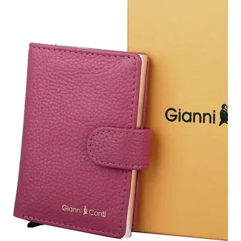 Peněženka Tmavěrůžové pouzdro na platební karty či doklady Gianni Conti no. 108