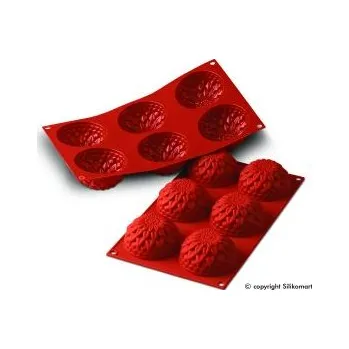 Forma na pečení Silikomart Silikonová forma květ jiřiny (6 ks)