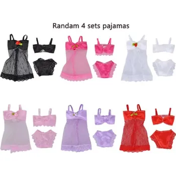Módní oblečení pro Barbie - sady oblečení Varianta: 4x pyžamo