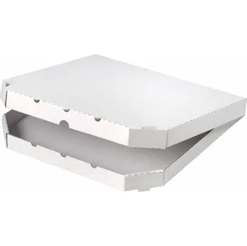 Krabice na pečivo Krabice na pizzu 350x350x30mm, bez potisku, vysekávaná