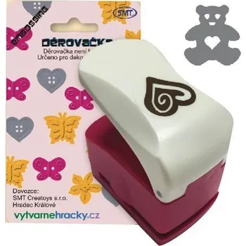 Děrovačka Creatoys Děrovačka 25 mm - medvěd