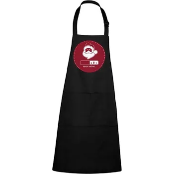 Kuchyňská zástěra DOBRÝ TRIKO Zástěra s potiskem Vánoční načítání Barva: Černá