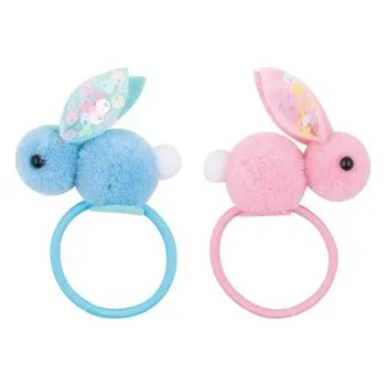 Gumičky do vlasů 5,5 cm se zajíčkem 2 ks