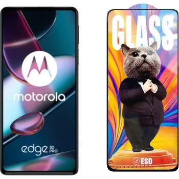 3D Ochranné tvrzené sklo na Motorola Edge 30 Pro - Mr. Cat ESD