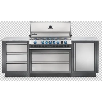 Zahradní gril Venkovní kuchyně NAPOLEON s grileml BIPRO 665 a 2 skříňky + doprava zdarma!