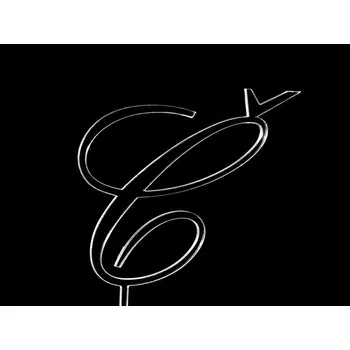 Jedlá dekorace na dort Písmeno na dort - Č - čiré