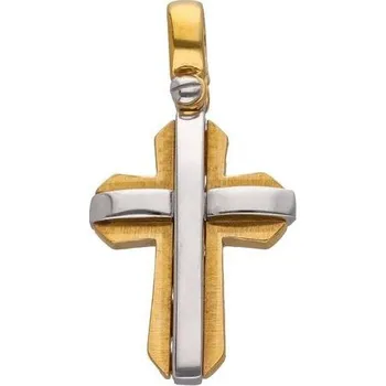 Přívěsek Zlaton Přívěsek z kombinovaného zlata kříž 3.65g 001032507130