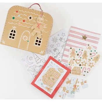 omalovánky MERI MERI Vánoční kufřík - Perníková chaloupka