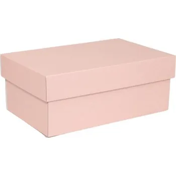 Dárková krabička s víkem 250x150x100 mm, růžová