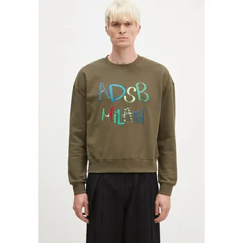 Pánská mikina Bavlněná mikina Andersson Bell Milan Embroidery Sweatshirt, M, zelená, 87X