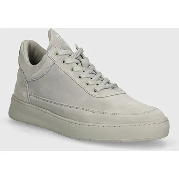 Pánské tenisky Semišové tenisky Filling Pieces Low Top Suede All Grey, 43, šedá, 90X
