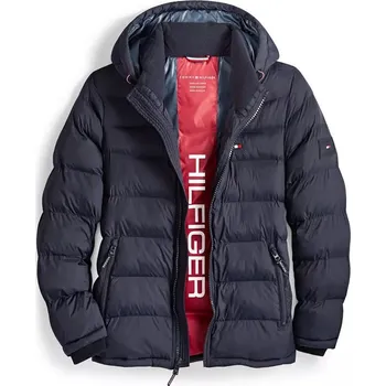 Pánské tričko Tommy Hilfiger Quilted modrá XXL