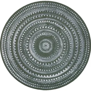 Dekorační talíř dřevěný zelený Ø 40cm 3000203