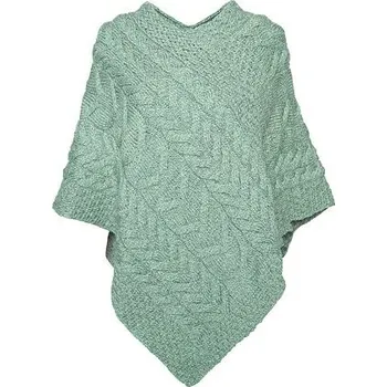 Dámský svetr Vlnka Vlněné pončo Supersoft Merino tyrkysová velikost oblečení Uni