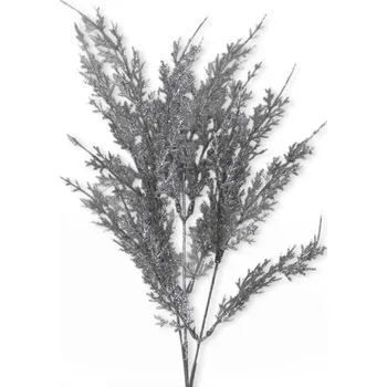 Vánoce Keřík cypřiš stříbrný - 39 cm