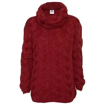 Dámský svetr Vlnka Dámský vlněný svetr Vlnka S03 červená velikost oblečení XL