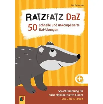 Německý jazyk Ratzfatz DaZ - 50 schnelle und unkomplizierte DaZ-Übungen - Ehrnsberger, Jörg