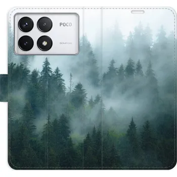 Pouzdro na mobilní telefon Flip pouzdro iSaprio - Xiaomi Poco F6 Pro - Dark Forest - kapsičky na karty (Knížkový flip kryt, obal, pouzdro iSaprio na mobil Xiaomi Poco F6 Pro - Dark Forest - 360° ochrana telefonu, přihrádka na karty a hotovost, funkce stojánku, pevná TPU vanička,)