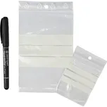 Sáček rychlouzavírací PE 60x80/0,05 -s bílými pruhy, 100 ks