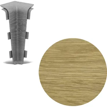 soklová lišta AP28/1 vnitřní růžek k soklové liště SG75, PVC Gallego, 1 ks