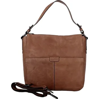 Značková kožená hnědá kabelka na rameno i crossbody Gianni Conti 408