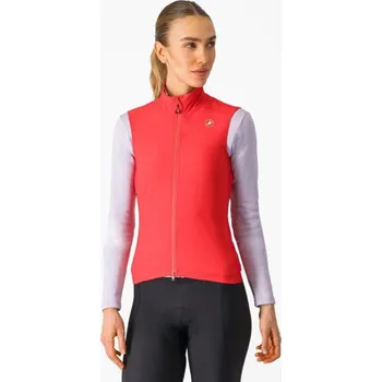 Cyklistická vesta CASTELLI Cyklistická vesta - ESPRESSO W - červená