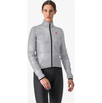 Cyklistická bunda CASTELLI voděodolná bunda - SQUALL SHELL W - stříbrná