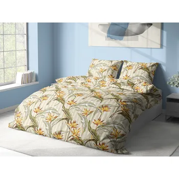 Povlečení Aaryans krepové povlečení Linette žluté 140x200/70x90cm