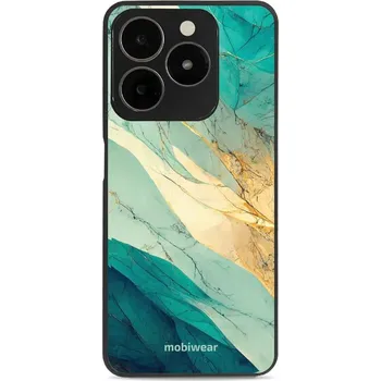 Lesklý kryt Mobiwear Glossy - Realme C63 - G024G - Zlatavý a zelenkavý mramor (Prémiové lesklé pouzdro, obal, kryt Mobiwear Glossy na mobil Realme C63 - G024G - Zlatavý a zelenkavý mramor, materiál Plast + TPU silikon - krytí po všech stranách,)