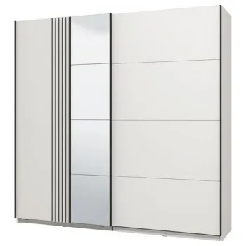 Šatní skříň Šatní skříň Plume-bílá/černá - Základní