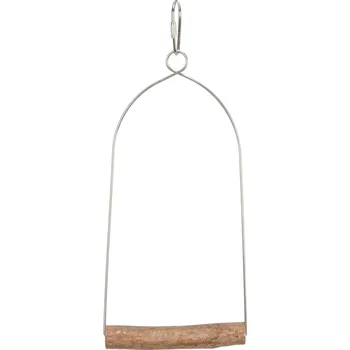 Hračka pro ptáka Dřevěná houpačka závěsná 10 x 22 cm