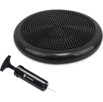 Balanční a masážní podložka + pumpička SPRINGOS MEDICAL černá