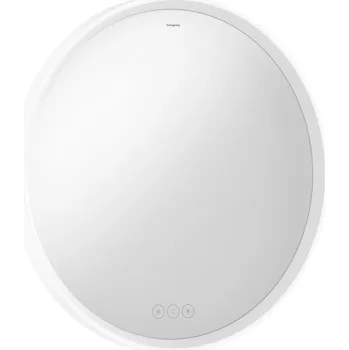 Zrcadlo Hansgrohe Xarita S zrcadlo 70x70 cm kulatý s osvětlením s vyhřívací podložkou bílá 54982700