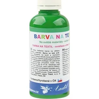 Speciální výtvarná barva Barva na textil 50g - 9. TMAVĚ ZELENÁ